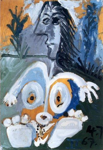 Nu de face dans l herbe 1967 Cubist Oil Paintings